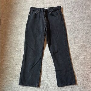 Zara Black Straight Jeans Classic Style